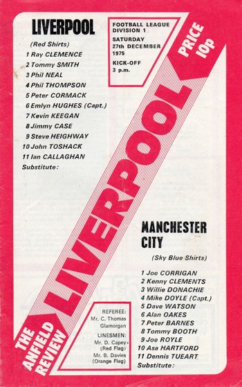 Match programme
